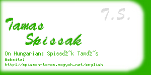 tamas spissak business card